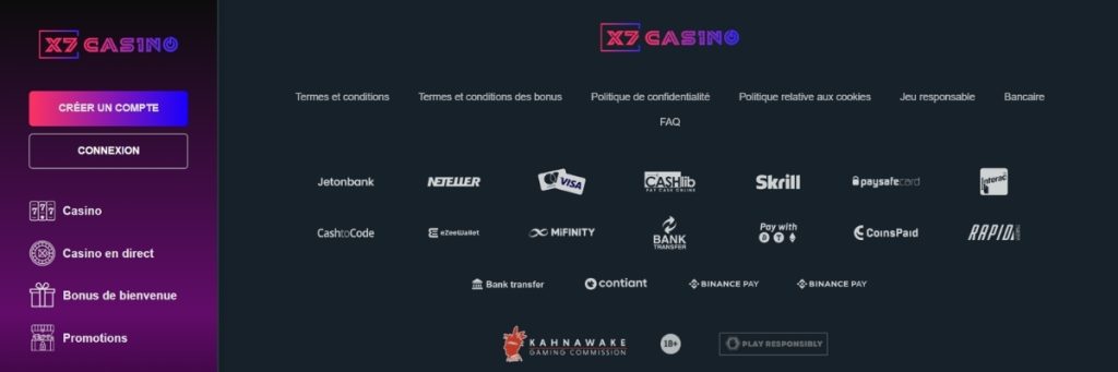 X7 Casino Informations