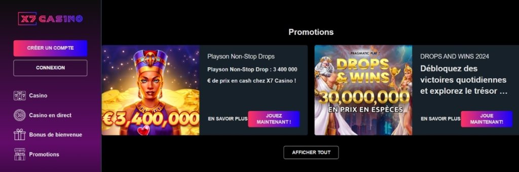 X7 Casino Promotions